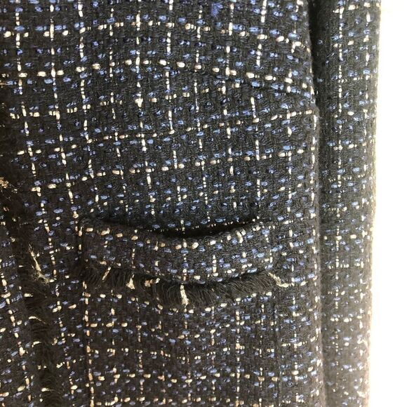 Mango tweed blue blazer size xxs - Picture 5 of 9